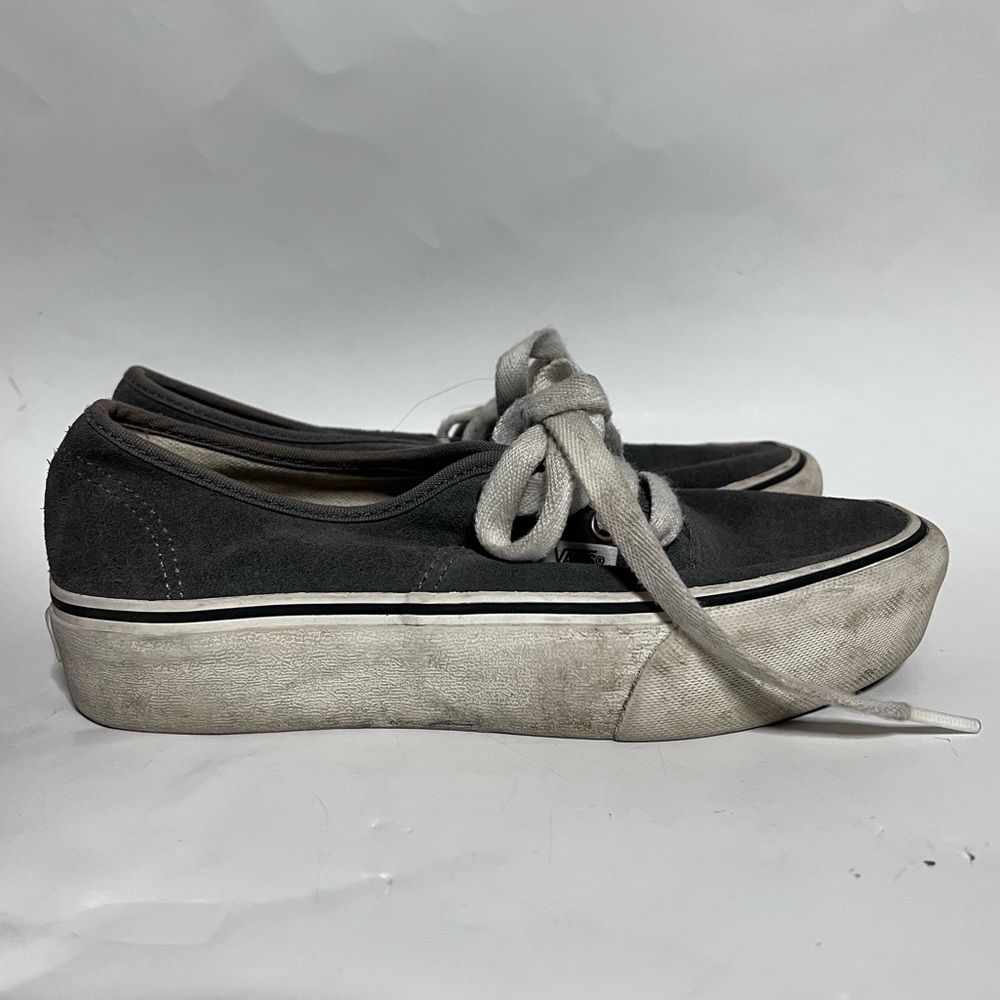 Vans Authentic Stackform Gray Suede Low Tops - image 1